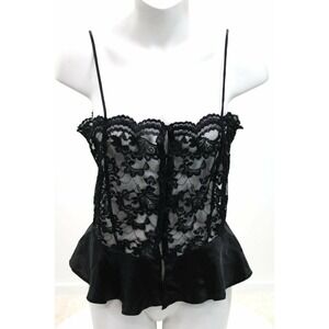 Vintage Victorias Secret Camisole Medium Soft lace Buttons Lounge Sleep top